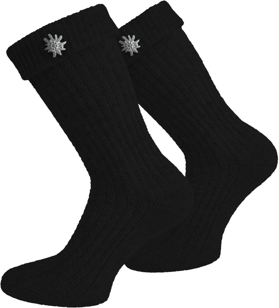 normani Trachtensocken mit Edelweiß-Pin Produktbild 