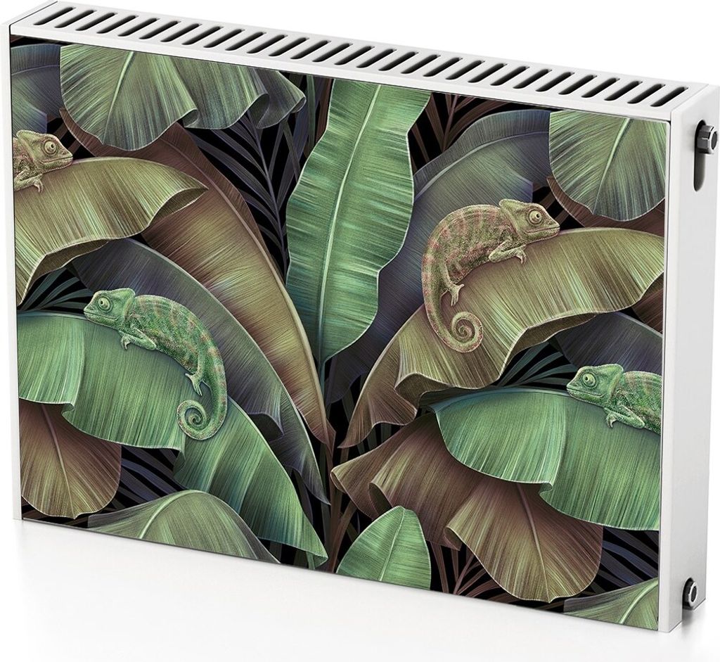 Chamäleon – Magnetische Heizkörperabdeckung – 80x60 cm – Magnet Heizkörperabdeckung – 3D Würfel – Heizkörperverkleidung – Magnetis...