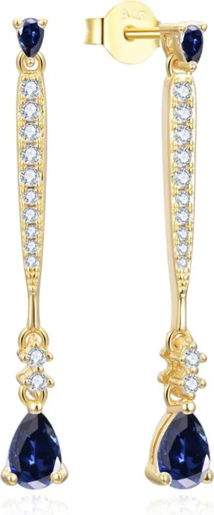 Orecchini Pendenti AGUP3300DB-GOLD Placcati Oro con Zirconi | Gioielli Donna
