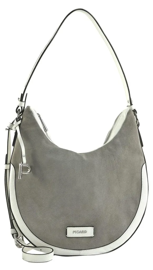 PICARD sac à épaule Highlands Handbag WhiteLilyk gris en cuir élégant