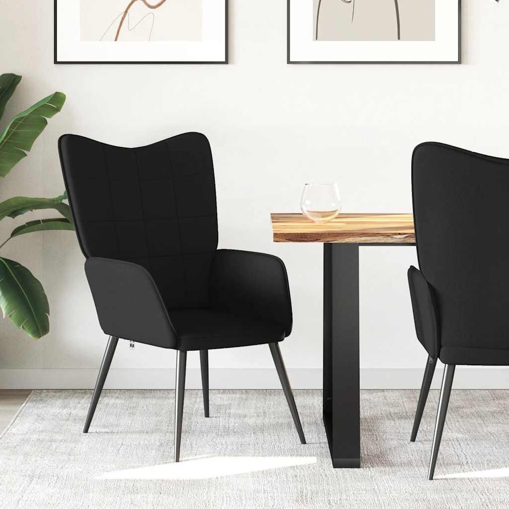 vidaXL Relaxsessel Schwarz Stoff