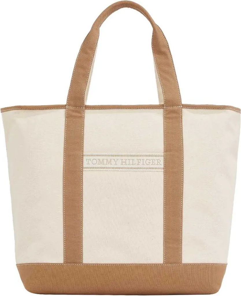 Sac de plage Tommy Hilfiger pour femme en toile robuste, Taille Unique