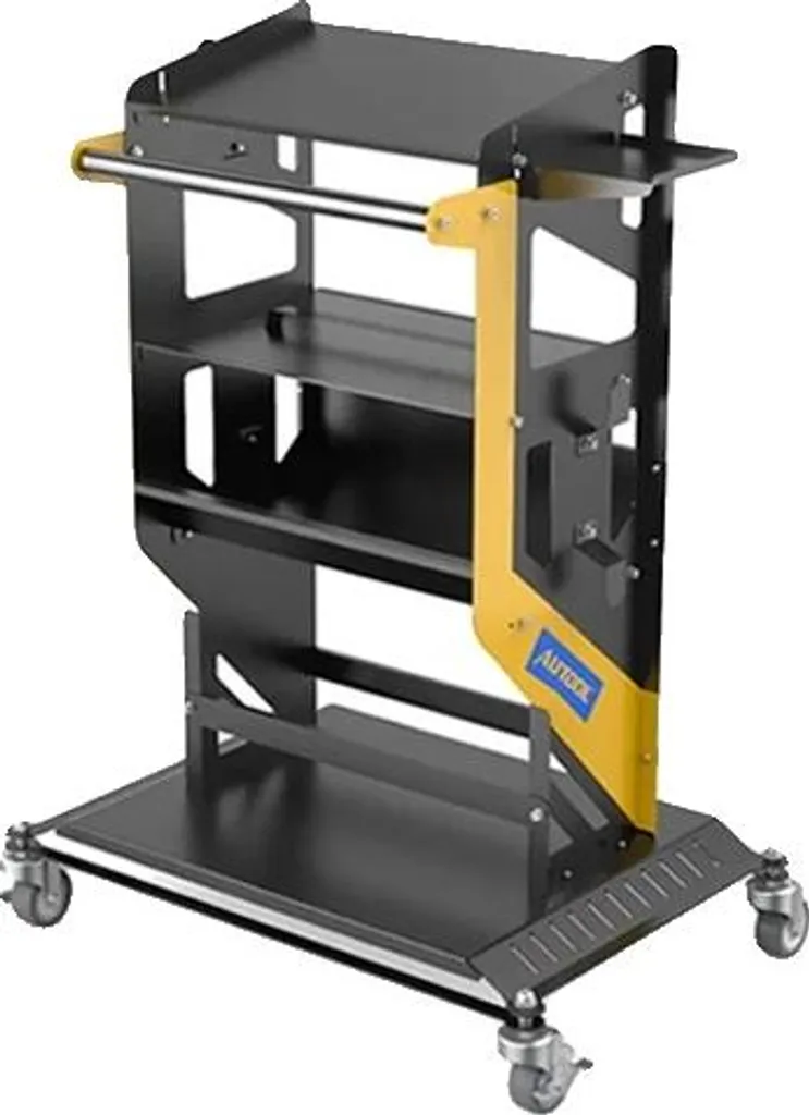 Chariot à outils 300 kg en acier durable avec 4 roues multidirectionnelles