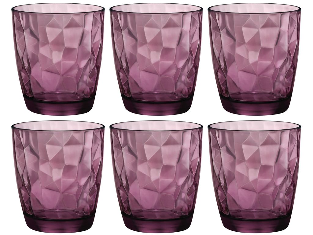 rocco bormioli Glas diamant lila Glas (390 ml) (6 Stück) Produktbild 