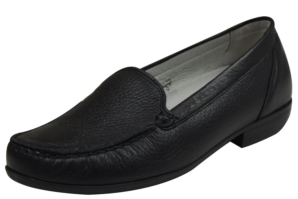 Waldläufer Hina, Mokassin, Hirsch (Glattleder), schwarz, Weite H 437502-199-001 40 1/2