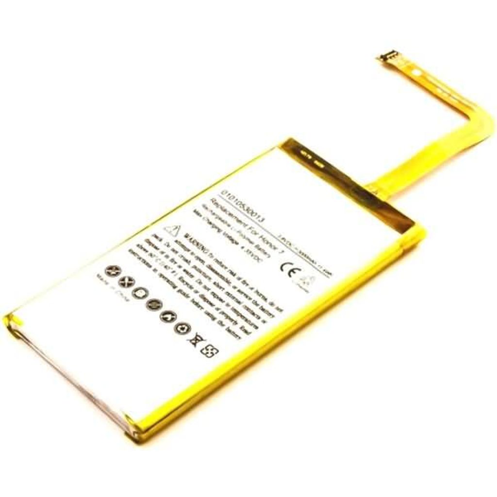 Akku für Huawei Honor 7 Li-Pol 3,8 Volt 3000 mAh silberfarben.
