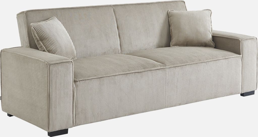 sweeek - Divano a 3 posti con funzione letto e rivestimento Immagine del prodotto 