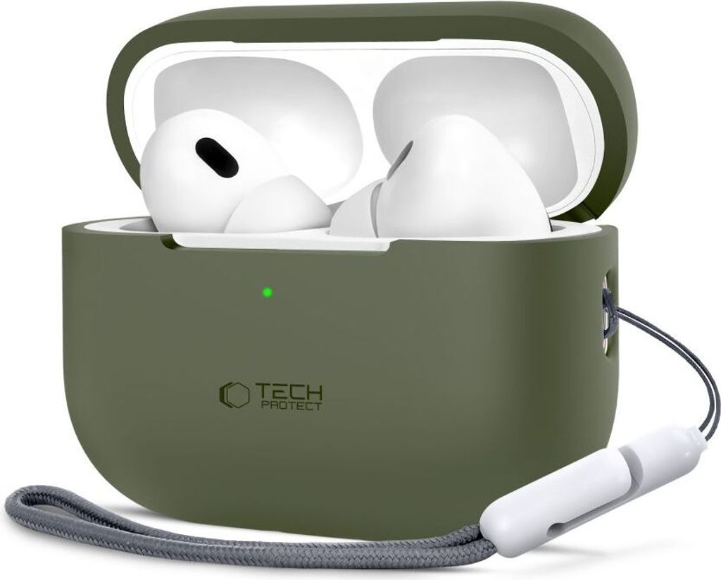 Tech-Protect Silikon Apple Airpods Pro 1 / 2 Olivgrün
