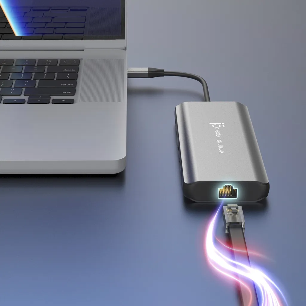 Adaptateur Multi-Écran USB-C J5Create JCD398-N pour Double Écran 4K - 7