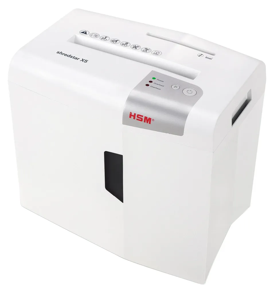 Distruggidocumenti Silenzioso HSM Shredstar X5 per Home Office