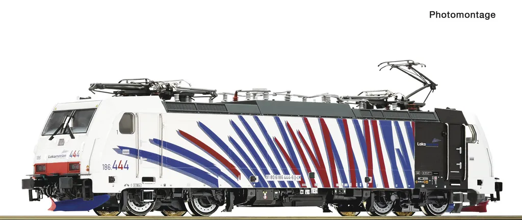 Roco 7510074 Motrice électrique 186 444-6 Lokomotion Zebra