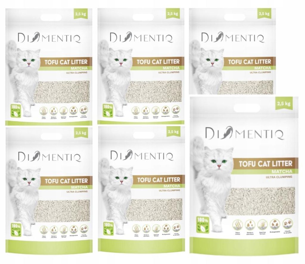 Litière pour chats Diamentiq Tofu 2,5 kg Image du produit 