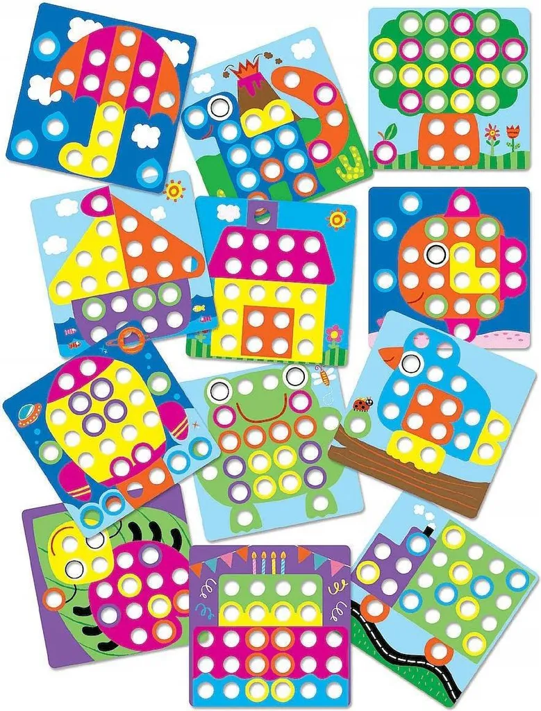 Puzzle de Boutons Coloré Premier Âge : Jeu d'Encastrement Éducatif