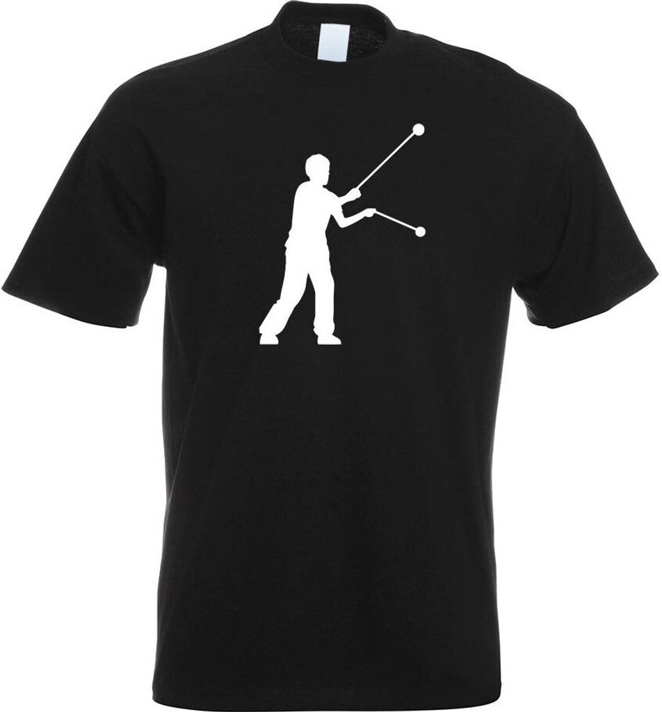 Kiwistar - T-Shirt - schwarz - Jo-Jo - JoJo YoYo Sportler Motiv Bedruckt Funshirt Design Print - mit Motiv Bedruckt - Funshirt Design - Sport - Fre...