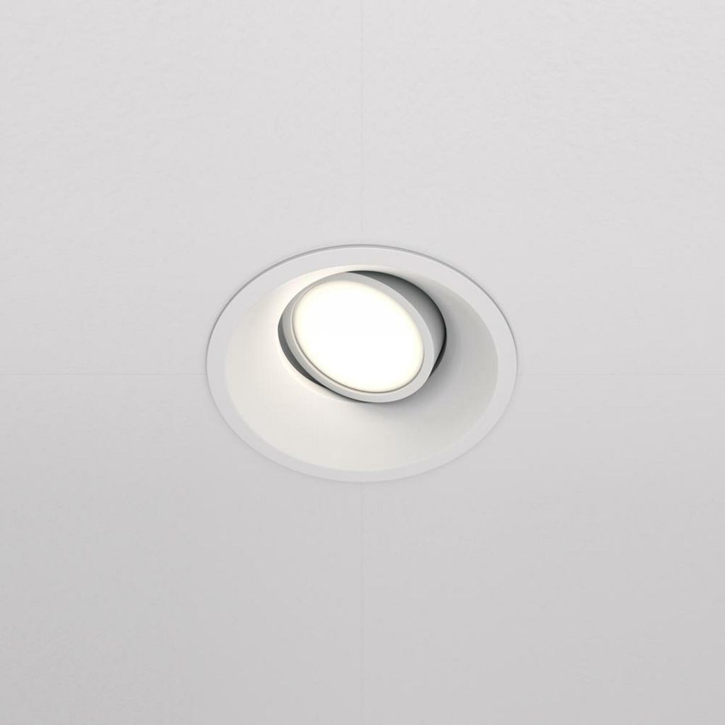 Maytoni Dot Downlight, Einbauleuchte GU10 Weiss Ø9,3mm Produktbild 