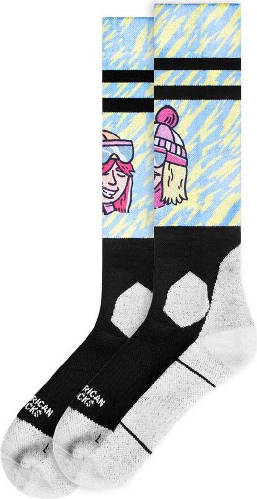 American Socks Slope Dope - Snow Light Blue S