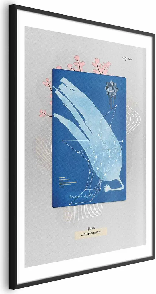 Poster Glon 40x60 cm con Cornice Nera e Margine - Qualità da Galleria