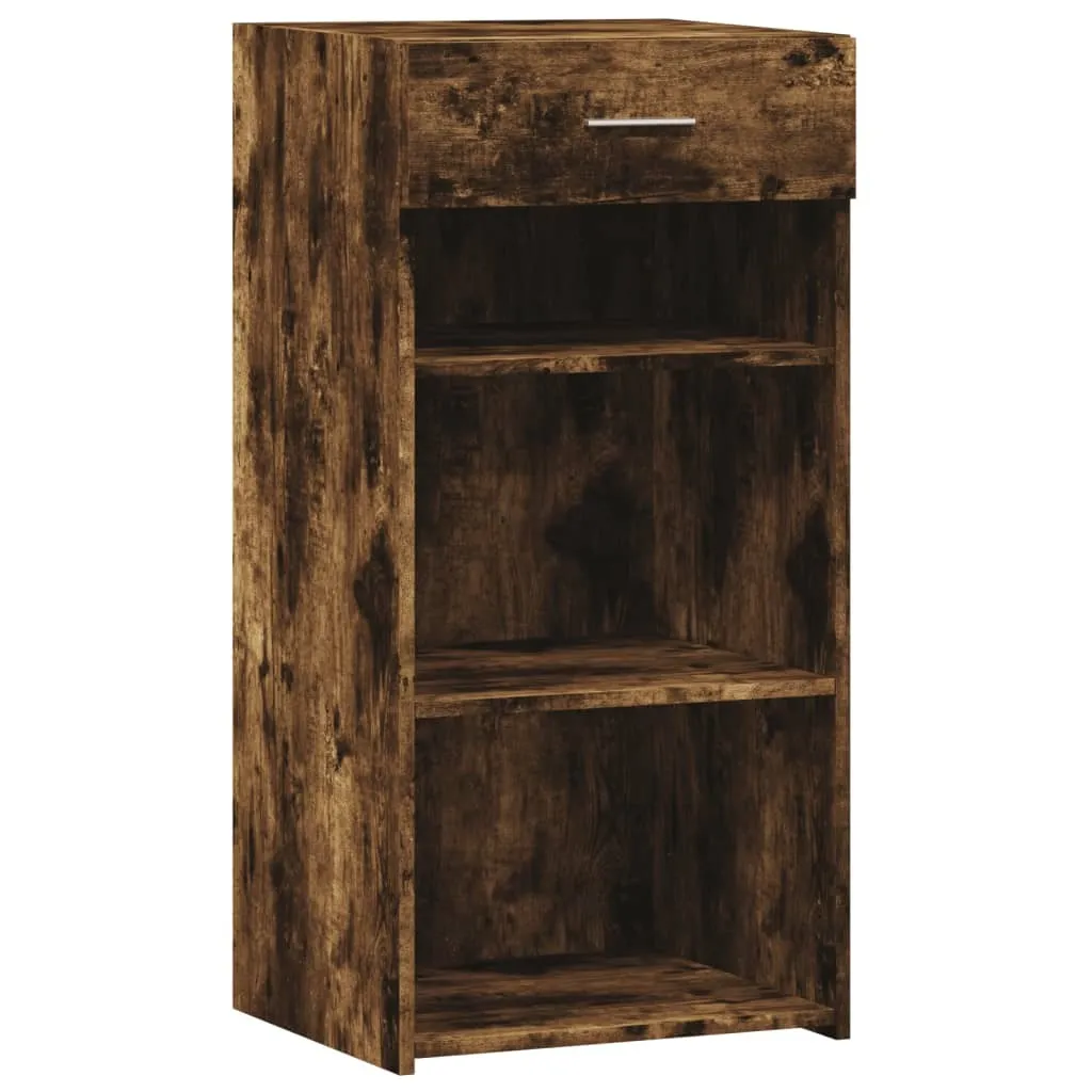 Credenza Rovere Fumo SYFAX™ 45x42,5x93 cm in Legno Multistrato Robusto
