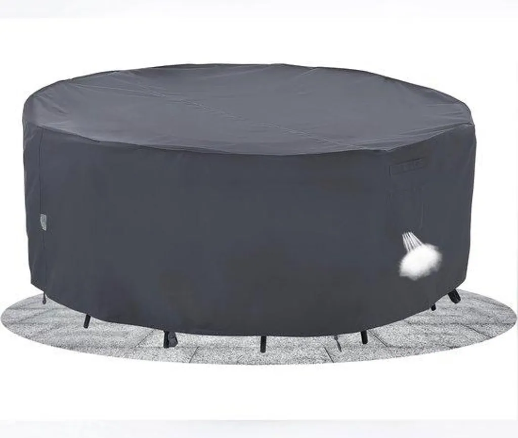 Housse de protection mobilier de jardin robuste grise 230 x 80 cm imperméable
