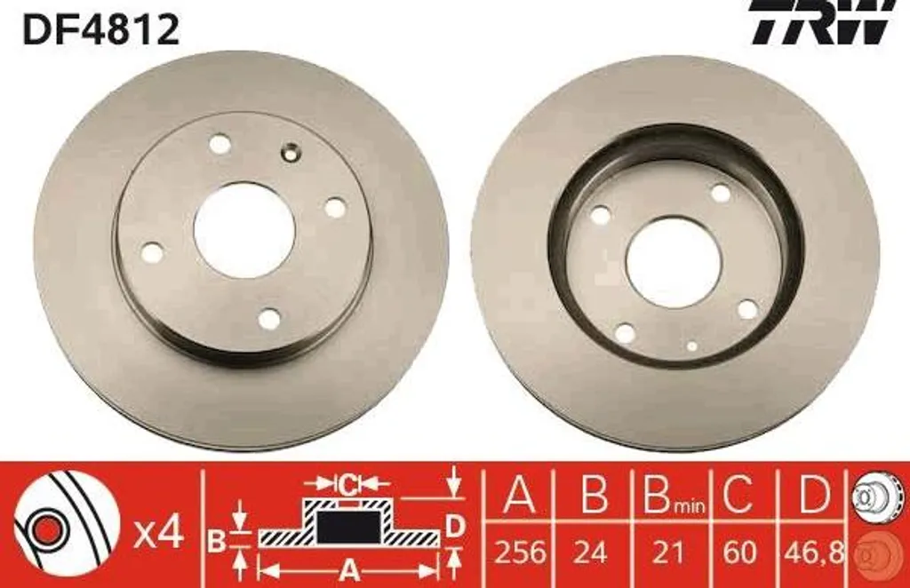 Disque de frein TRW élimine vibration au freinage Evanda Rezzo