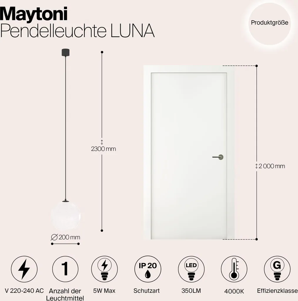 Lampada LED a Sospensione: Trasforma il tuo Living con il Nero Opaco - 3