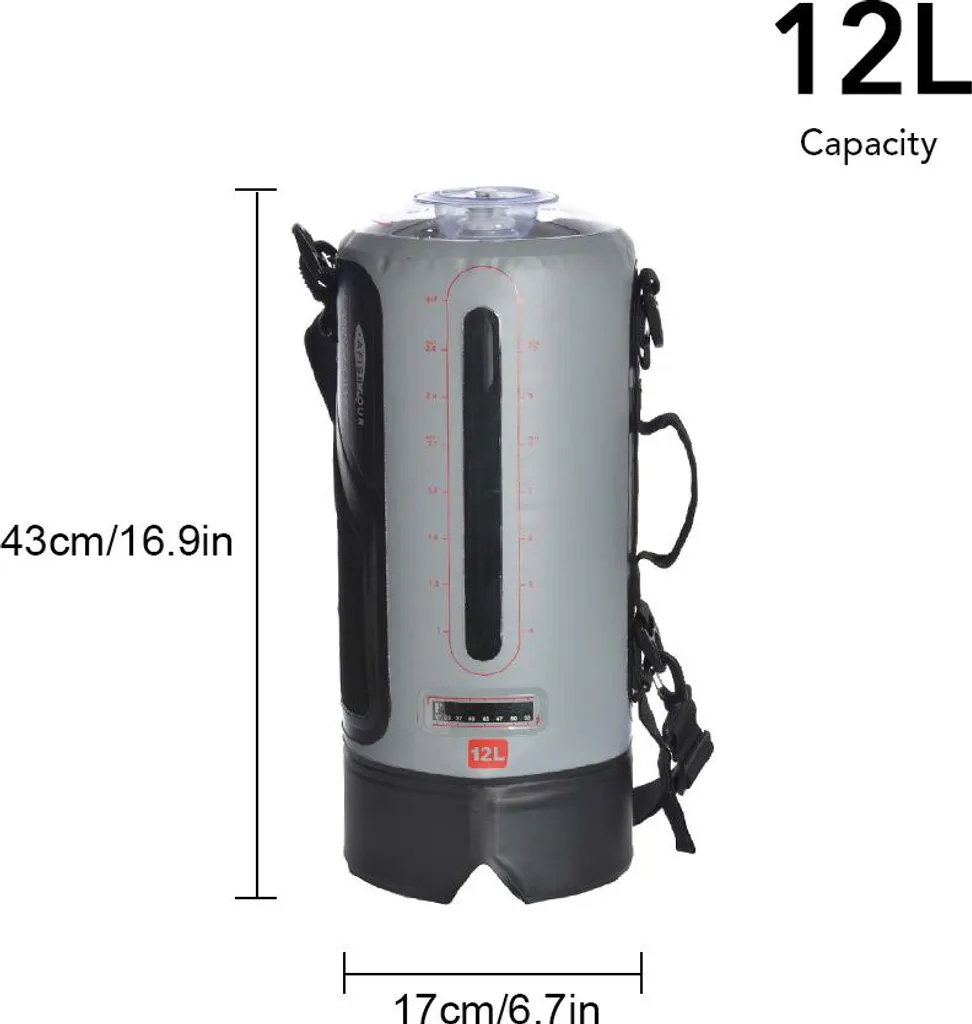 Douche de camping portable 20L avec pompe à pression | Réservoir d'eau - 3