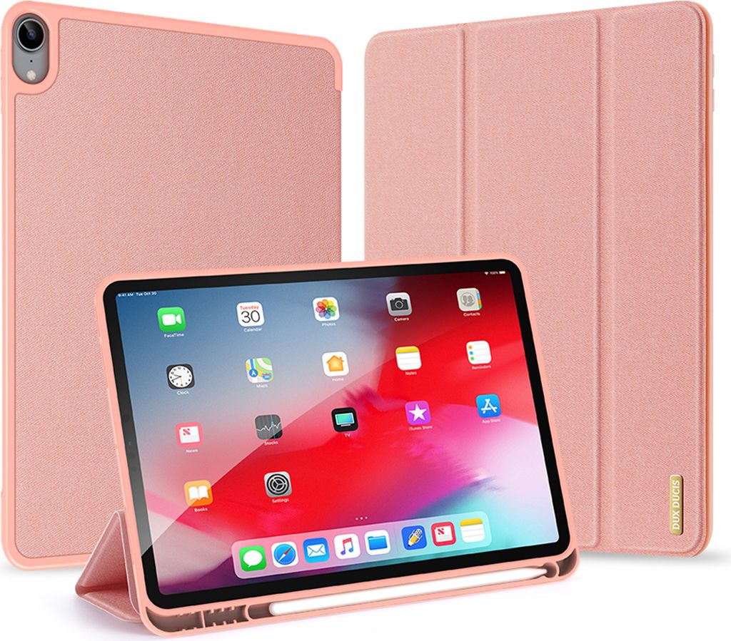 DUX DUCIS Domo Folding Cover Tablet Hlle iPad Air 2020 Stnder Pink (Nicht Smart Sleep)