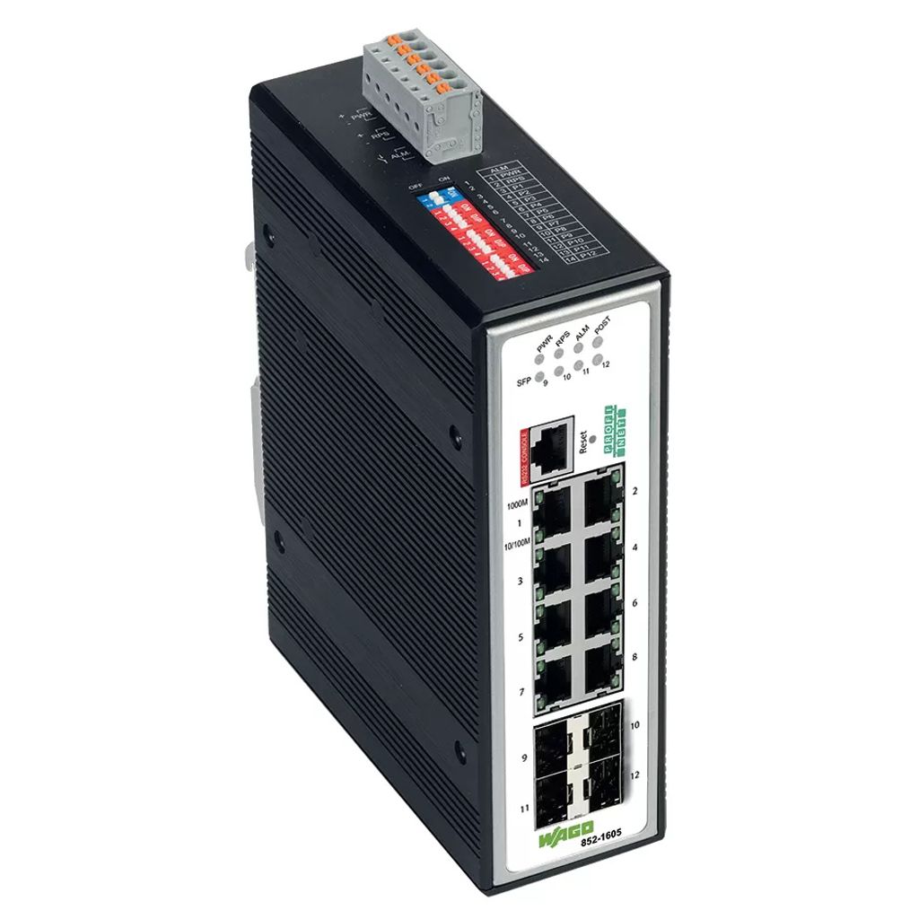 WAGO 852-1605 INDUSTRIAL-MANAGED-Switch - 1 Gbps