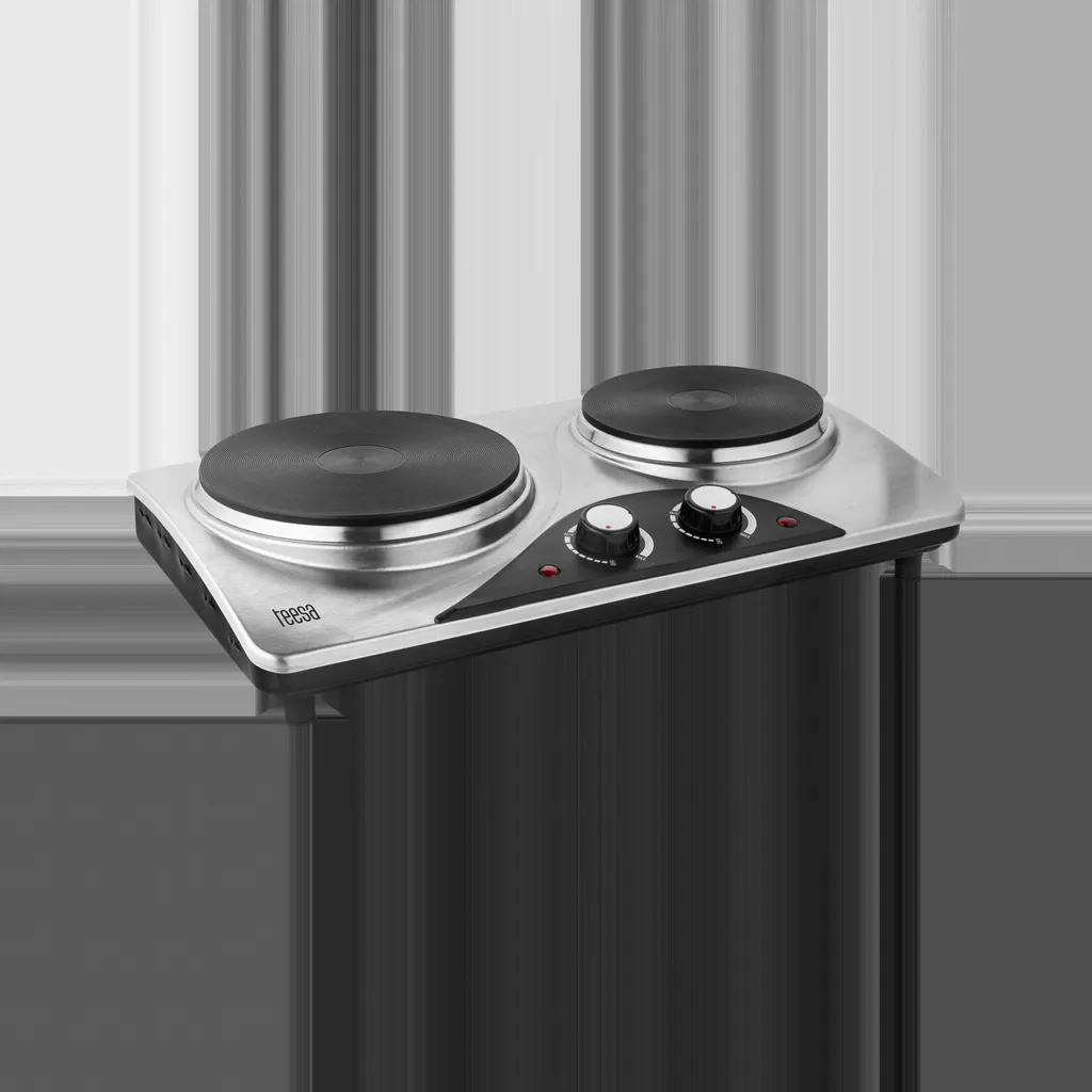 Cuisinière Électrique Teesa 2500W : Solution de Cuisson d'Appoint en Inox - 7