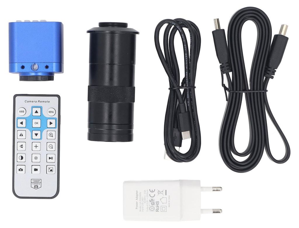 Industriemikroskopkamera HY-5100 mit elektronischem Okular, 130-facher Vergrößerung, 1080p-Videoauflösung, 24 MP, USB-Anschluss, HD-Digitalvideo...