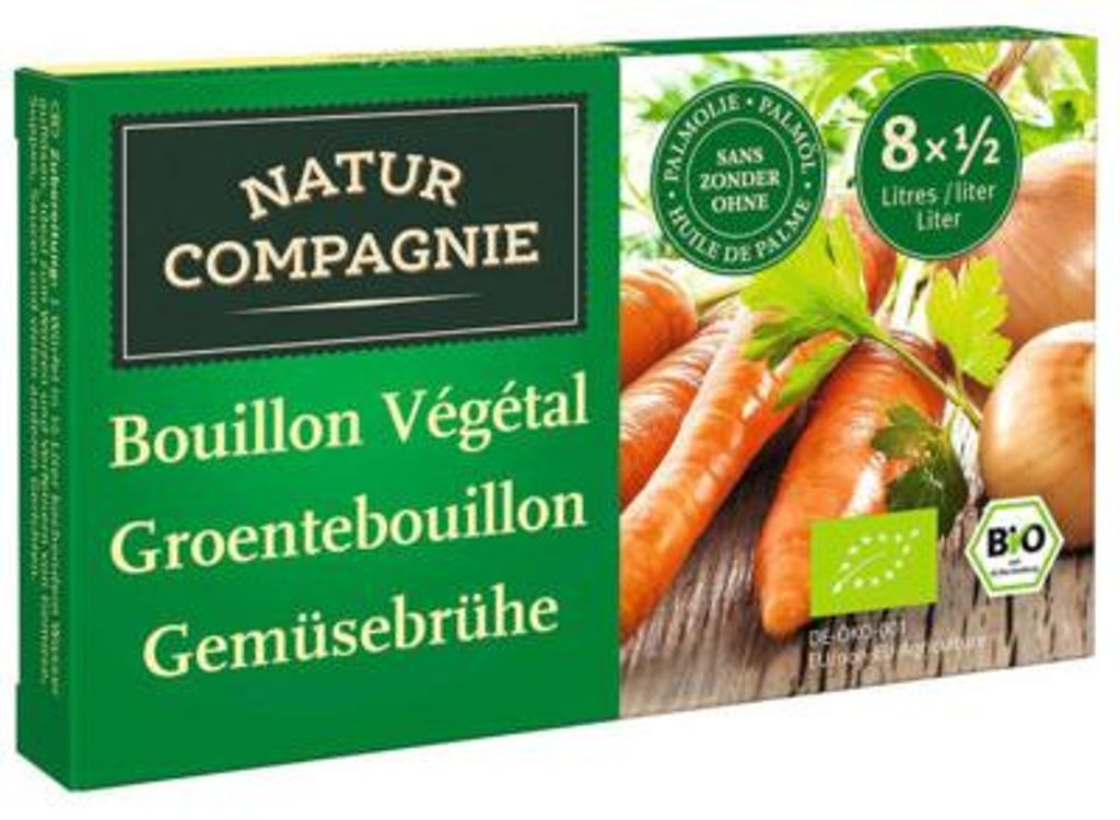 Natur Compagniegroentebouillonblokjes Met Zout  (84 gr) Productafbeelding 
