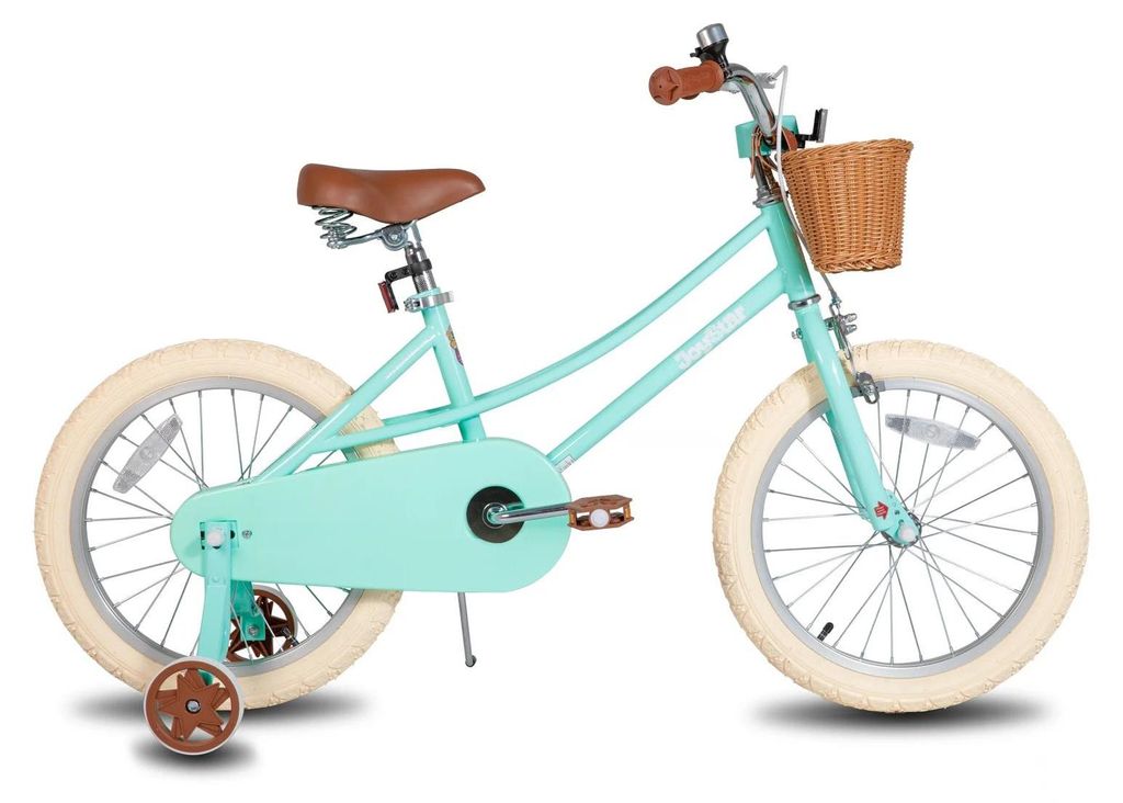 Mädchen Kinderfahrrad - 18 Zoll (ca. 46 cm) - 2 Räder - Metallrahmen - Für Kinder ab 14 Jahren - Grün