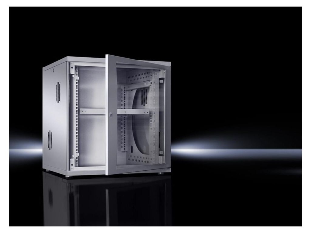 Rittal FlatBox DK 15HE BxT 600x400mm grau 19" Montagerahmen Produktbild 