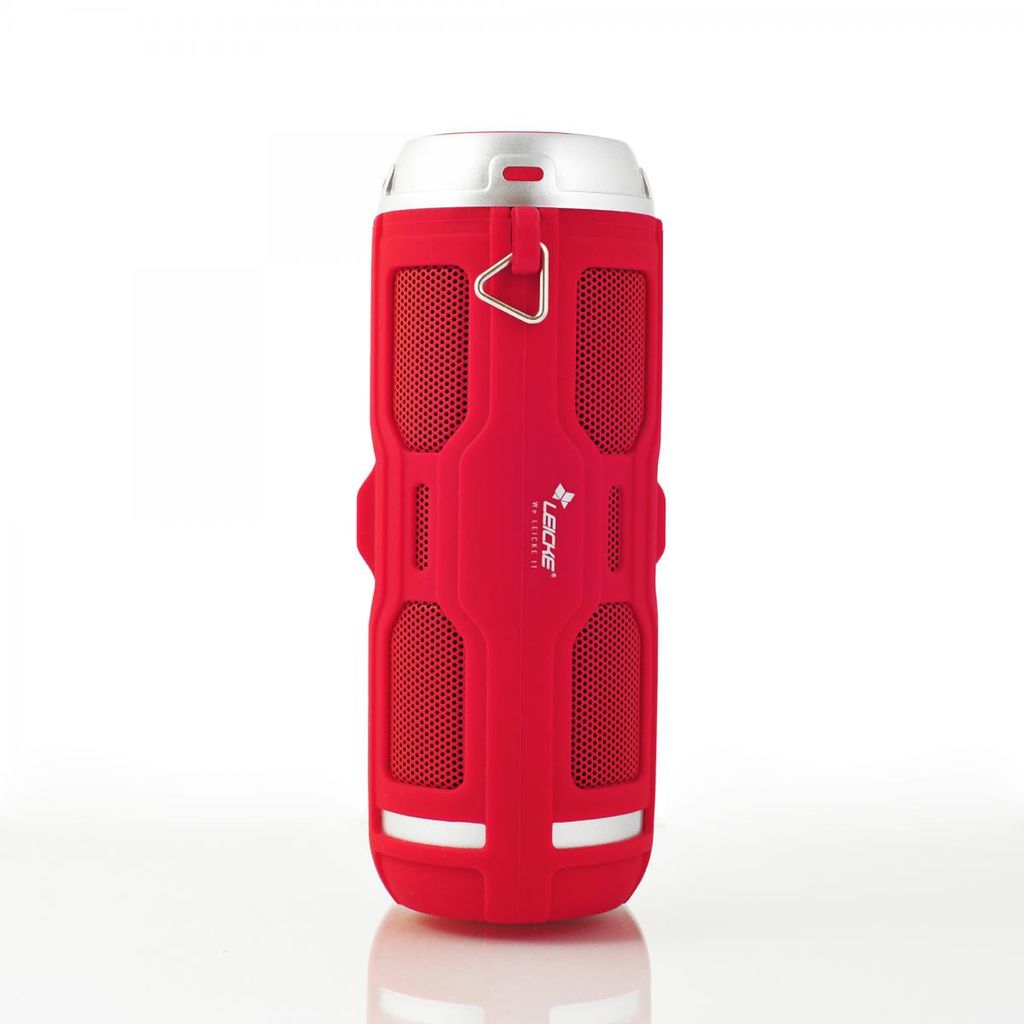 sharon outdoor bluetooth lautprecher "dj roxxx active",stoßfestes gehäuse mit gummimantel rot