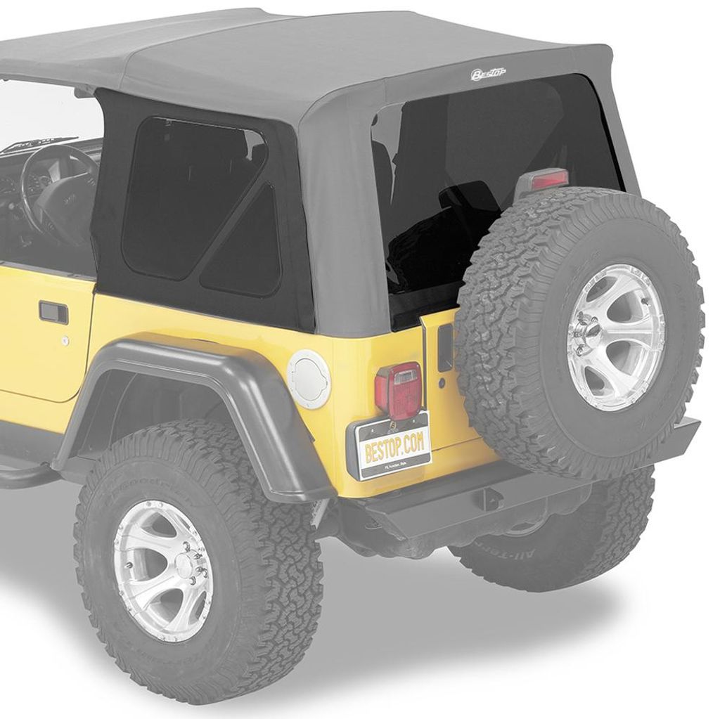 Getönte Scheiben für Supertop Black Denim Jeep Wrangler TJ 96-06