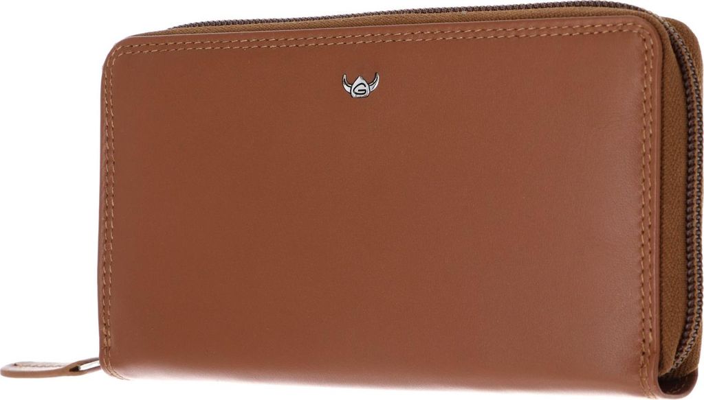Golden Head Leder Geldbörse Polo RFID Protect RV-Damenbörse 2804 Cognac braun