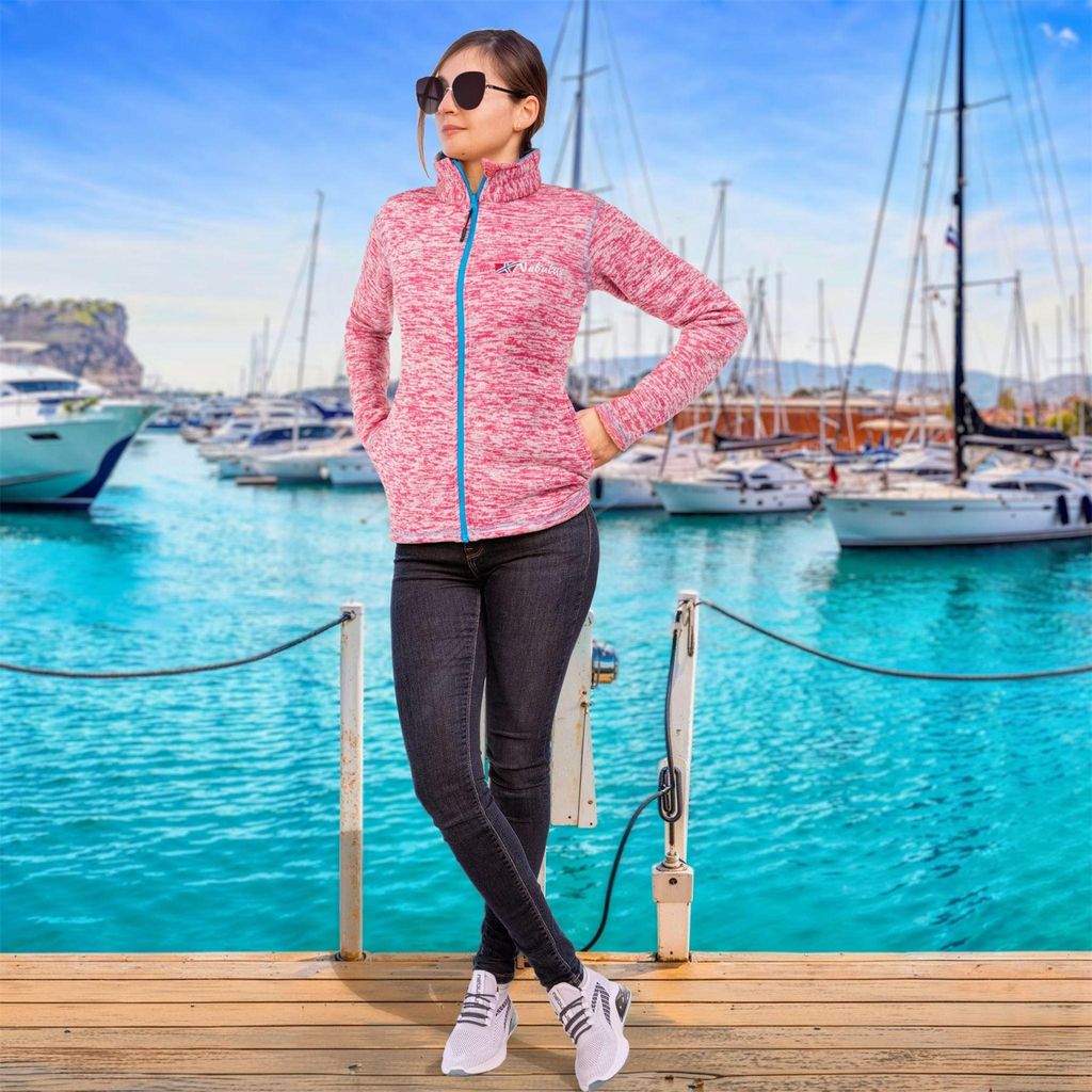 Nebulus Fleecejacke TANNA Damen, warme Fleece Jacke, mit langem Full-Zip Reißverschluss, P5194 - Damen, pink-malibu, XXL/44