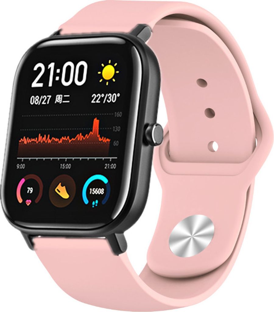 Strap-it Xiaomi Amazfit GTS Sportarmband (Hellrosa) Produktbild 