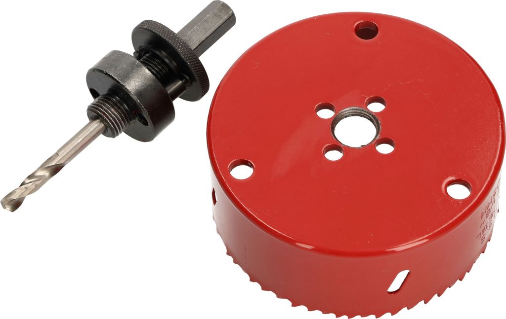 KOTARBAU Lochsäge 105 mm HSS mit Zentrierbohrer Lochfräse Bohrkrone Lochkreissäge Sägekranz für Metall, Edelstahl, Holz, Kunststoff