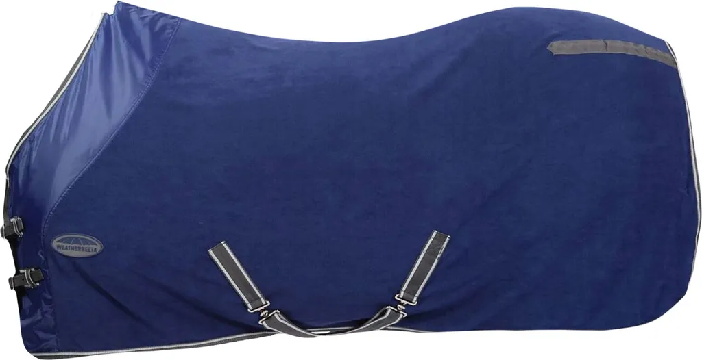 Couverture polaire cheval standard Weatherbeeta WB1318 bleu et gris