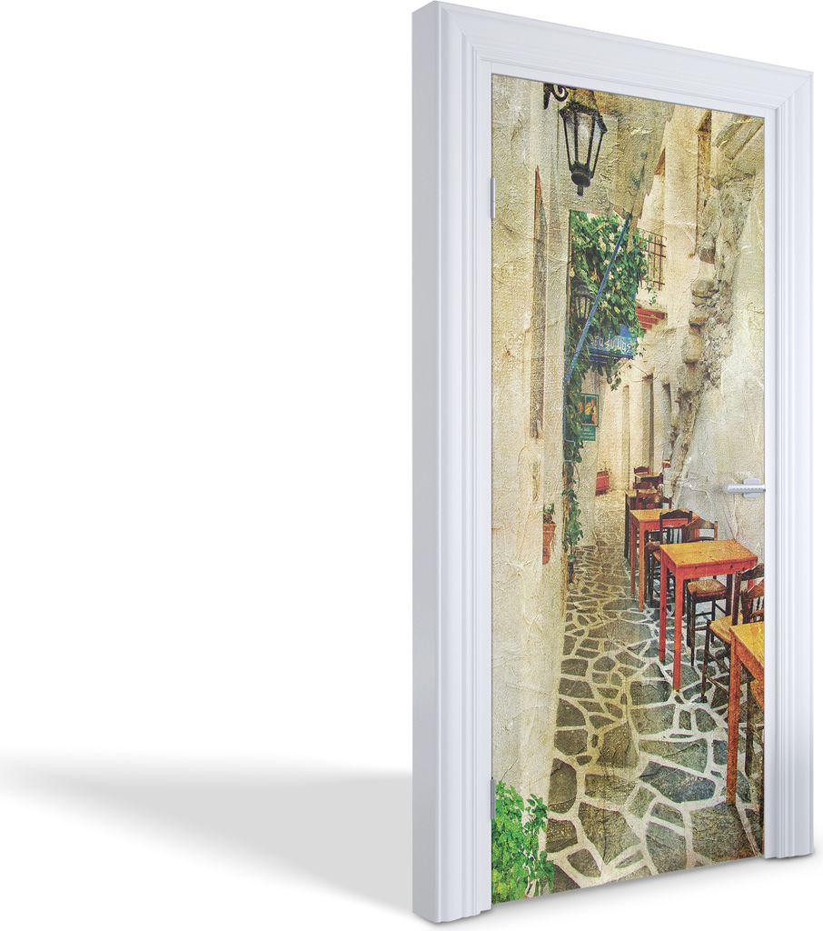 Türaufkleber Innentüren Selbstklebende Kreativ Wandsticker - Eine bezaubernde Straße - 95 x 205 cm