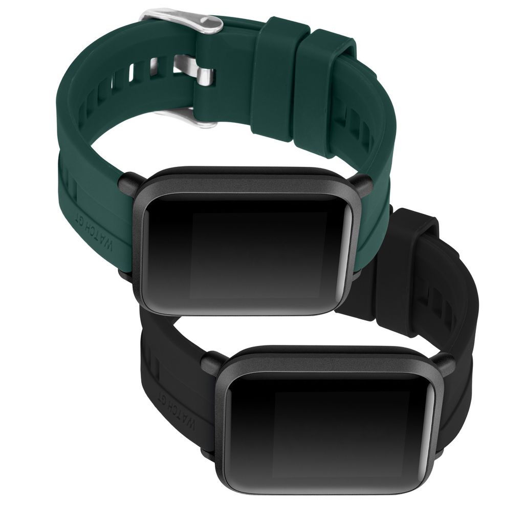Kwnmobile 2x Sportarmband Aus TPU-Silikon – Kompatibel Mit Willful Fitnesstracker & Smartwatches, Verstellbar 14–22 Cm