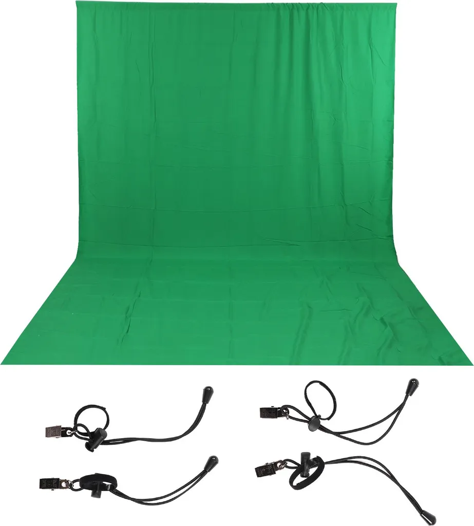 Sfondo Verde Chromakey 3x6m Professionale per Studio Foto e Video