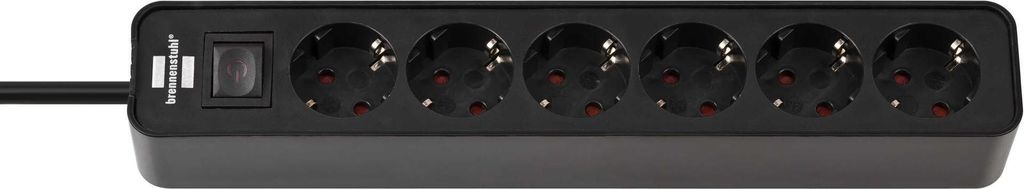 Brennenstuhl 1153260000 Innenraum 6AC-Ausgänge 1.5m Schwarz Produktbild 