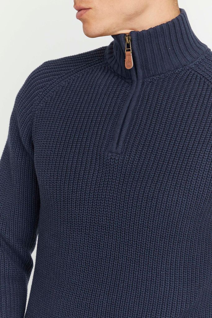 SOLID SDXenox Herren Strickpullover Troyer Grobstrick Produktbild 5