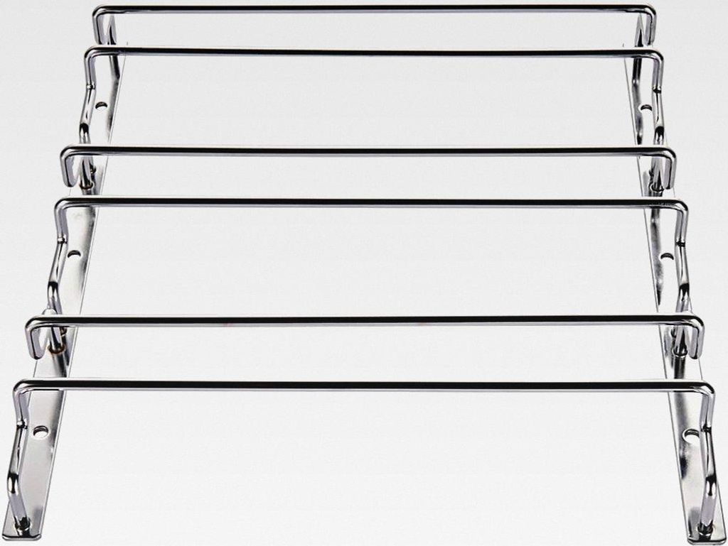 27,5 cm Weinglasregal unter Schrank, Weingläser Aufbewahrungsbügel, hängende Stielglashalter für Bar Esszimmer, 3 Reihen