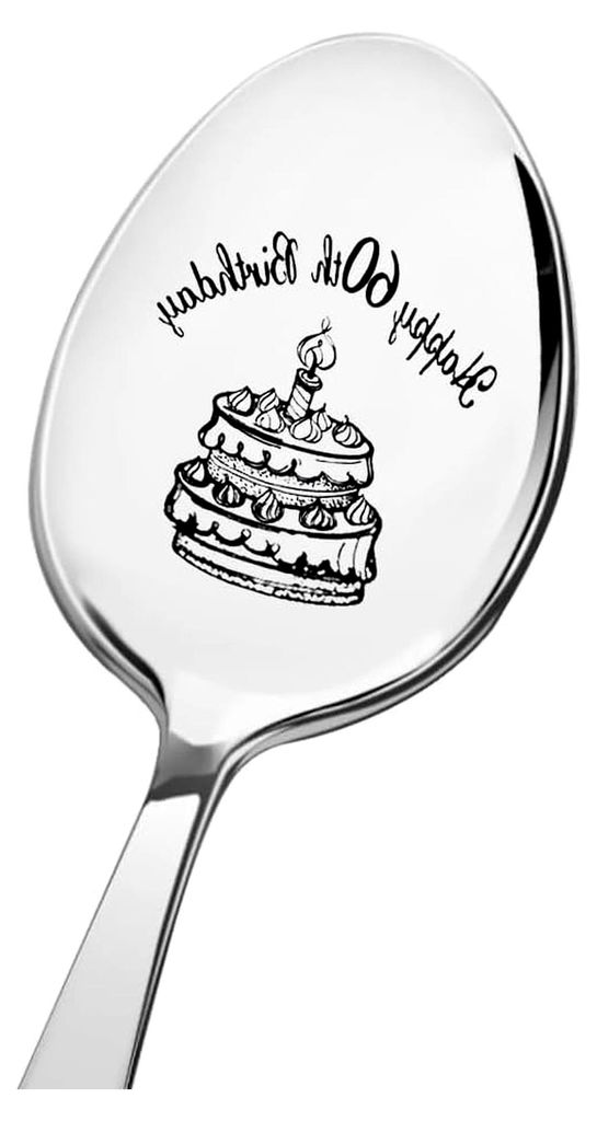Löffel zum 60. Geburtstag, Geschenk für Vater, Mutter, Opa, Oma, Schwester, Bruder, Ehemann, Ehefrau
