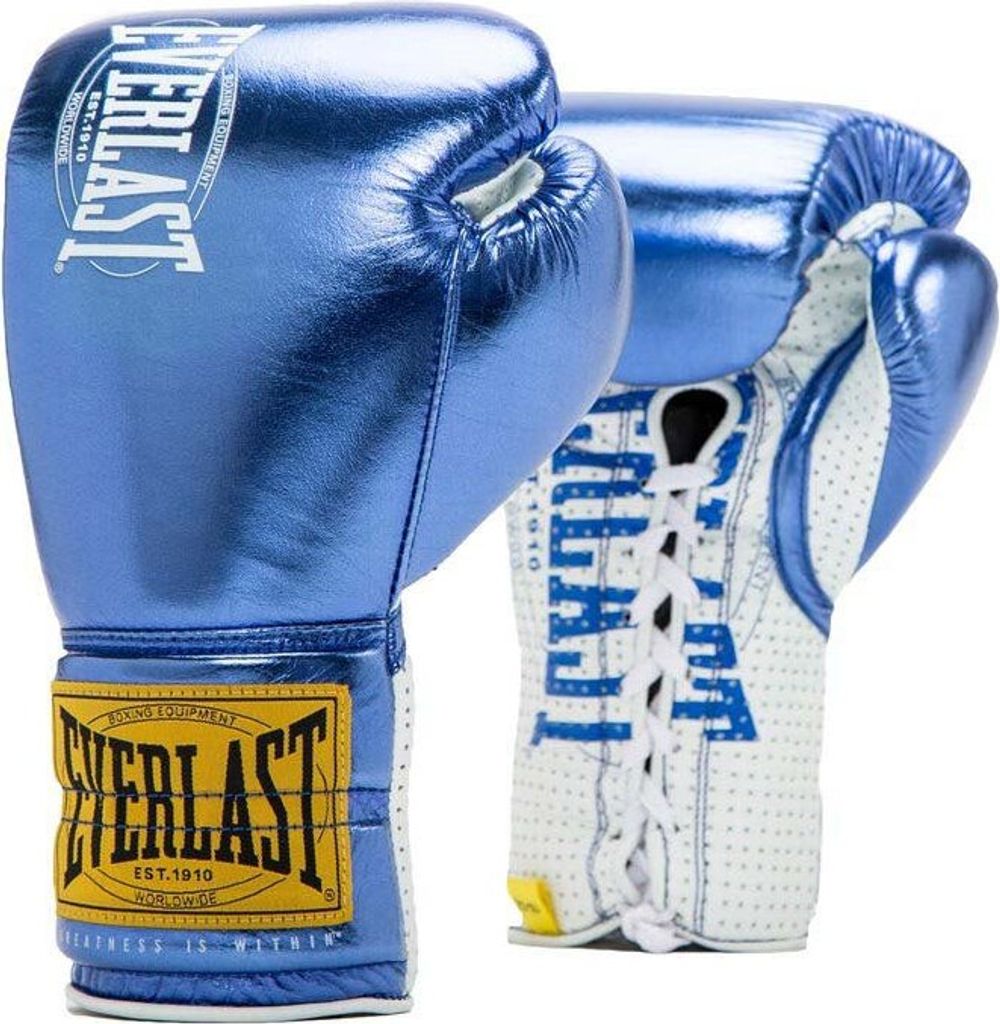 Everlast 1910 Pro Kampfhandschuhe Blau 8 oz Blau 8 oz