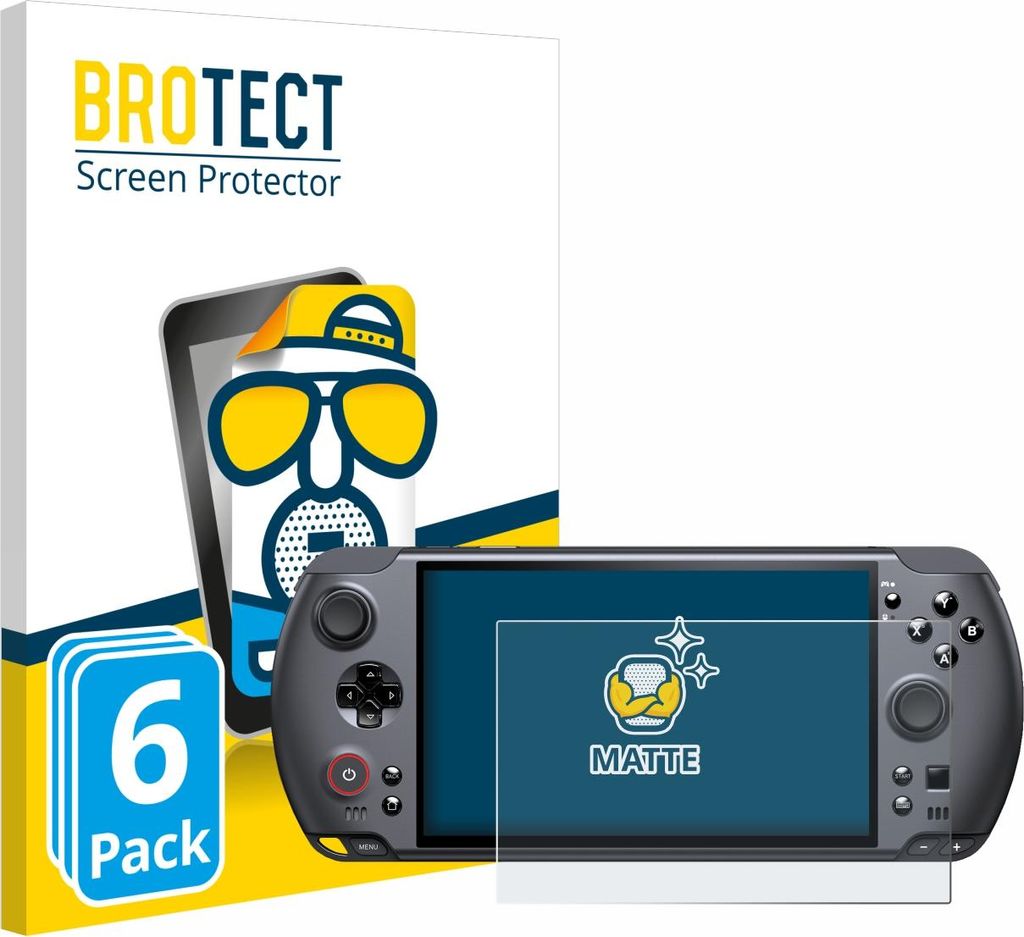 6x BROTECT Schutzfolie für GPD Win 5 Displayschutz Displayschutzfolie Folie Matt Entspiegelungsfolie