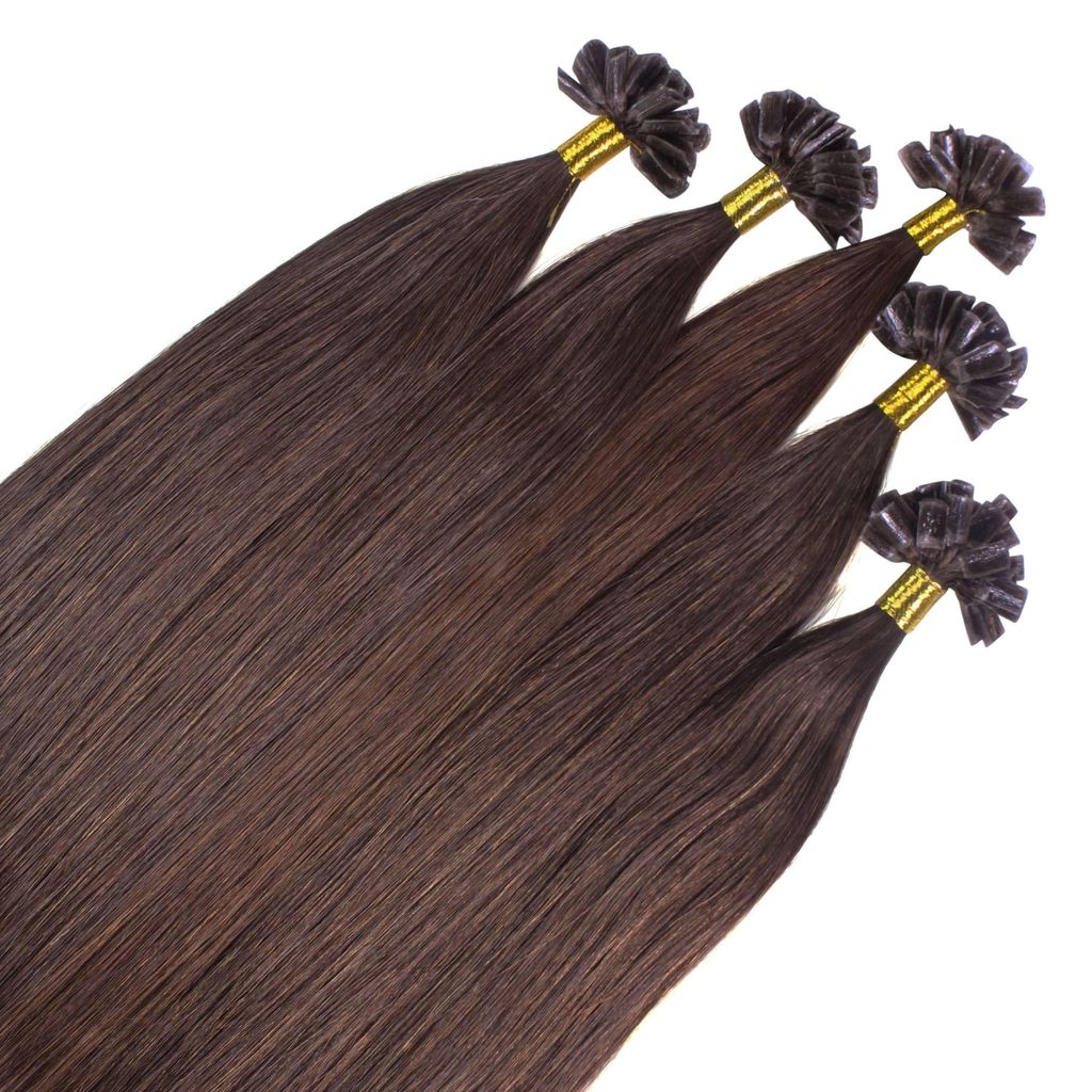 hair2heart Premium Extensions Echthaar Bondings glatt - 25 Produktbild 
